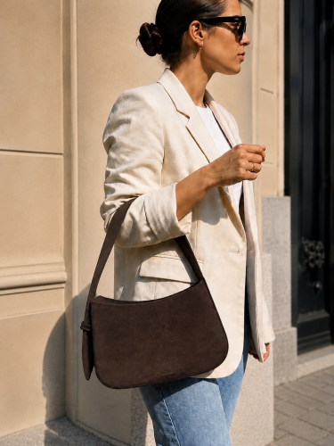 Torebka zamszowa Jo.Maxx SOFIA – BROWN SUEDE